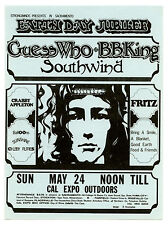 Guess Who BB King Fritz w Stevie Nicks Original Handbill Earth Day Cal Expo 1970 picture