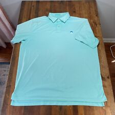 Peter Millar Polo Shirt Mens XL Green Striped Featherweight Mesh Chimney Rock picture