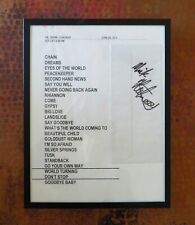 FLEETWOOD MAC 2003 Stage Set List/Mick Fleetwood Autographed Ticket Envelope picture