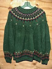 Gina Peters Size Large Green Christmas Pullover Sweater picture