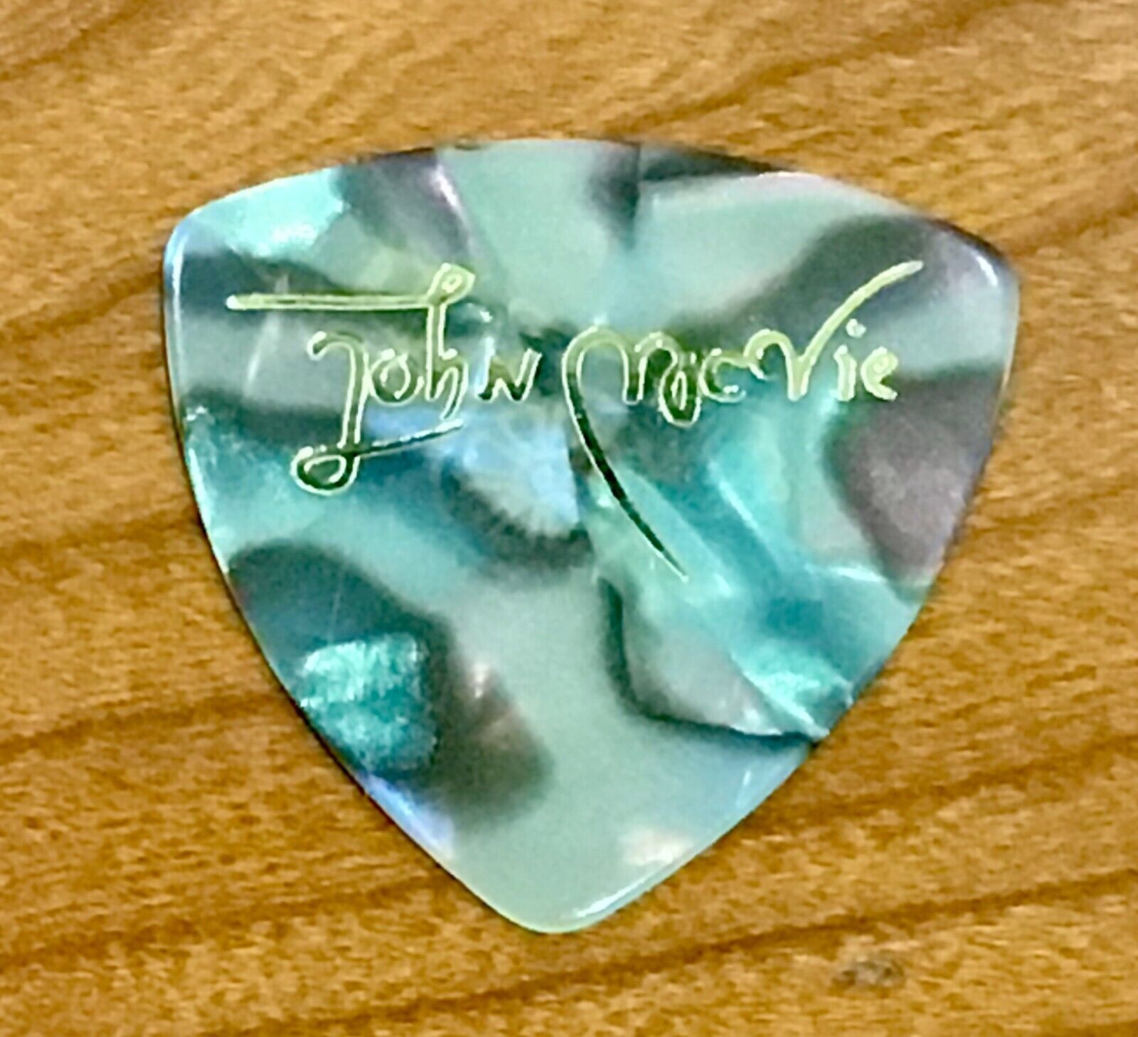 Fleetwood Mac John McVie Guitar Pick Brown Marble