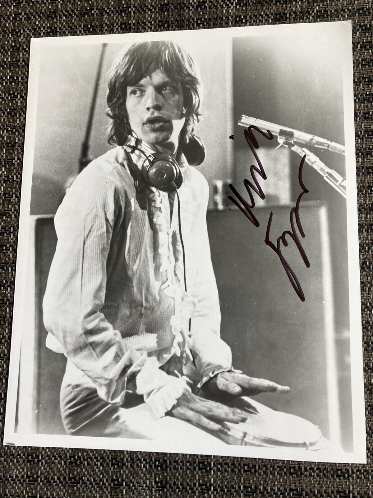 Mick Jagger (the Rolling Stones) Signed/ Autographed 8x10 Photo .Rare