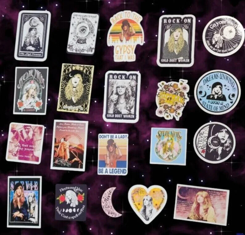 Fleetwood Mac Stevie Nicks Vinyl Sticker Decal Lot Bundle