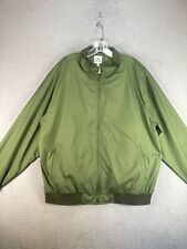 Peter Millar Jacket Mens Extra Large Green Windbreaker Full Zip Golf Shell picture