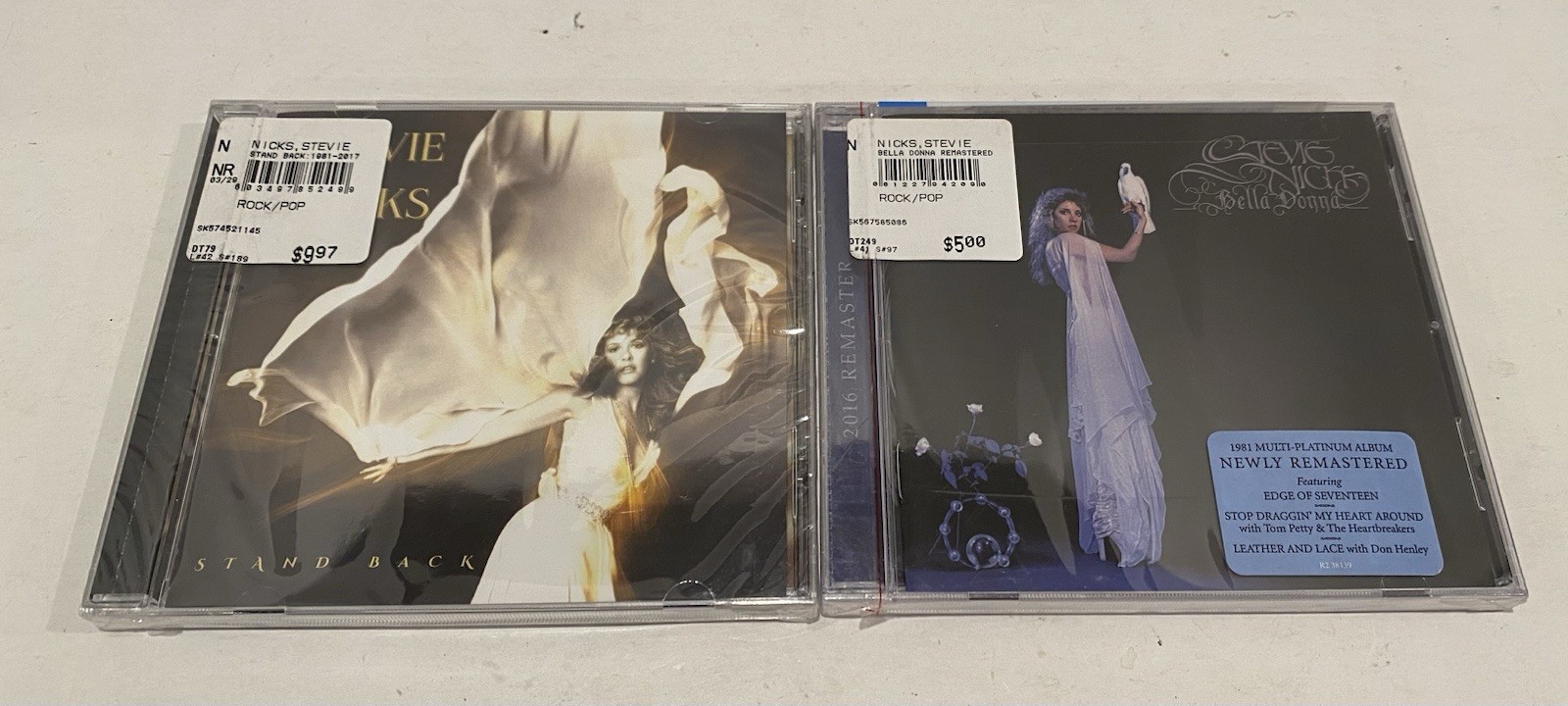 Stevie Nicks Bella Donna Remastered & Stand Back CDs Both Brand New Sealed