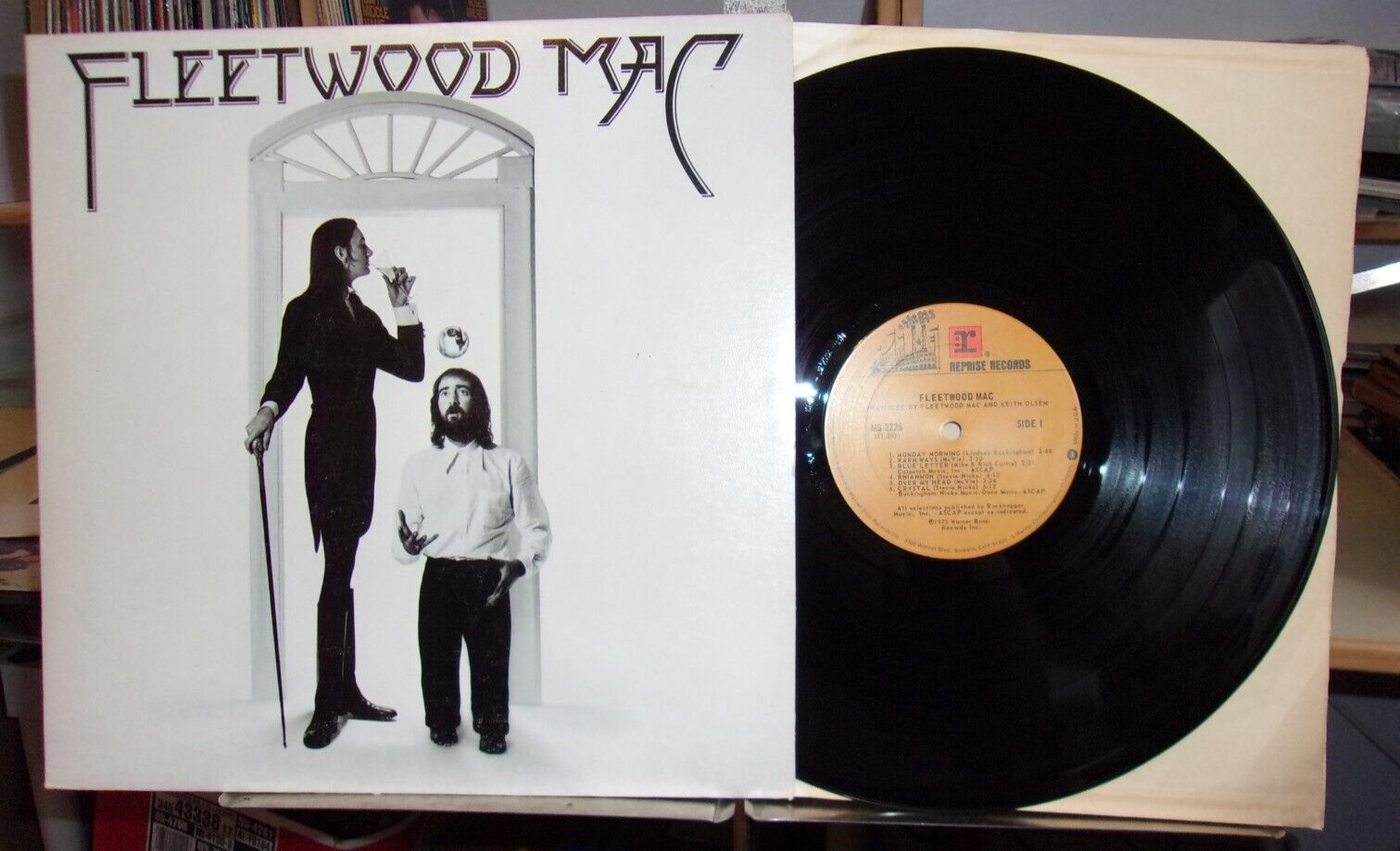FLEETWOOD MAC Self Titled LP REPRISE MSK-2281 textured cover w/ insert  EX VINYL