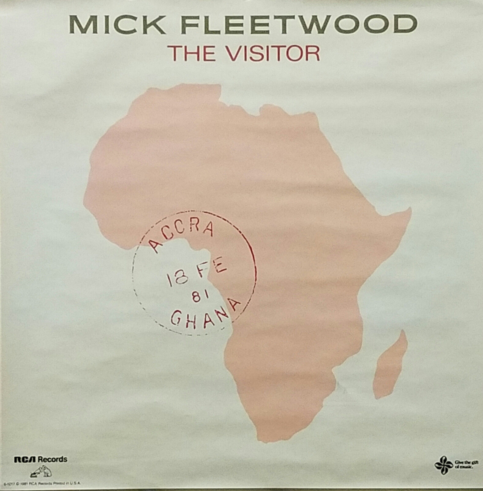 Fleetwood Mac Mick Fleetwood 1981 The Visitor Original Promo Poster