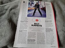 Billy Burnette full page magazine interview article / poster / photo picture