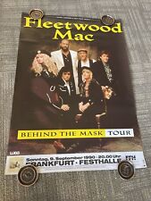 1990  Fleetwood Mac Behind The Mask Tour Concert Promo Poster UK #26 picture